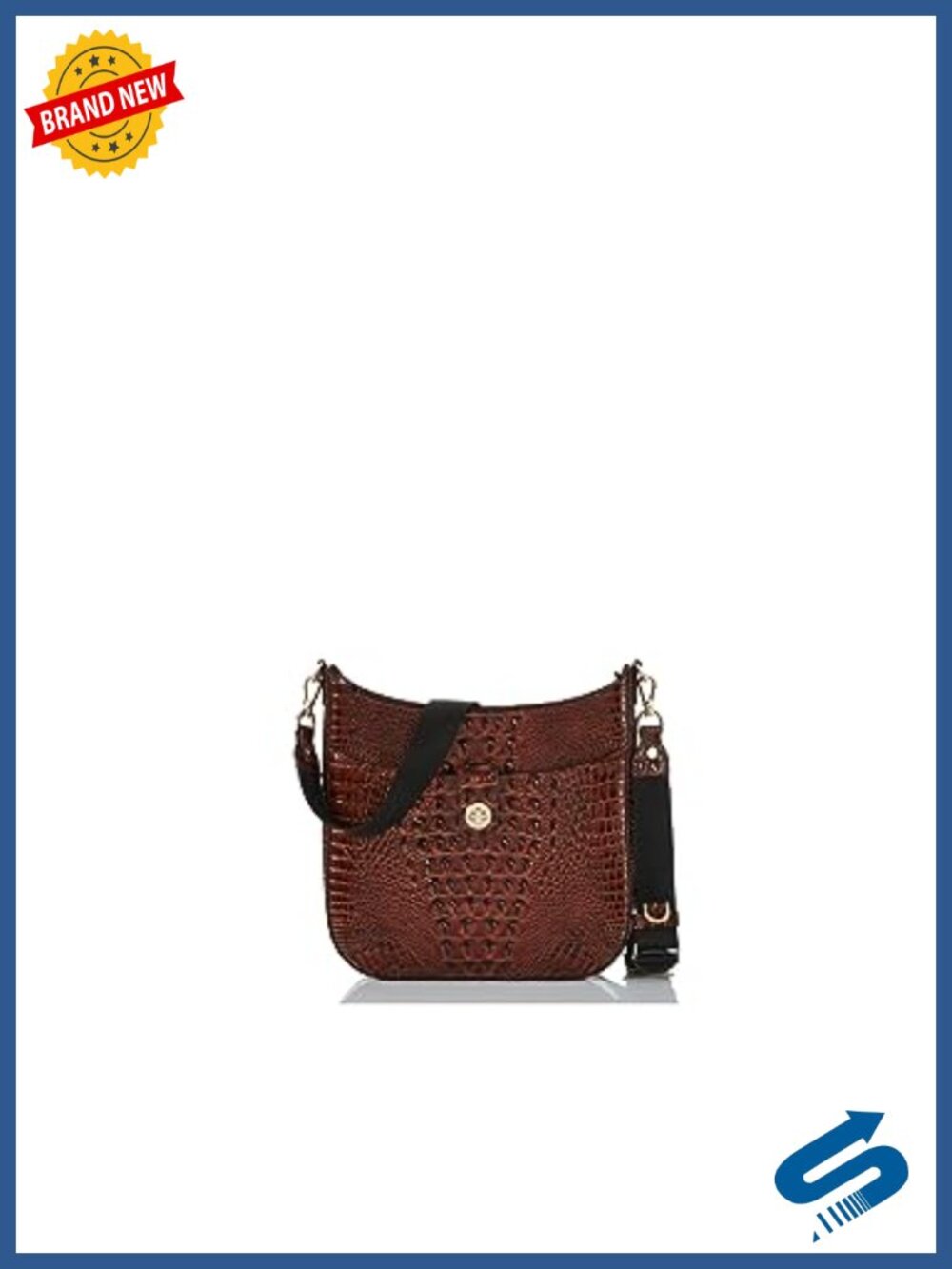 Leather Messenger Crossbody Bag with Adjustable Strap